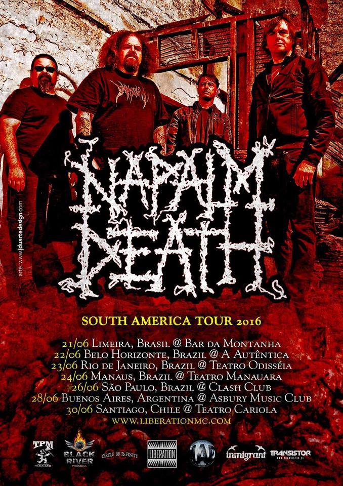 Napalm Death en Sudámerica