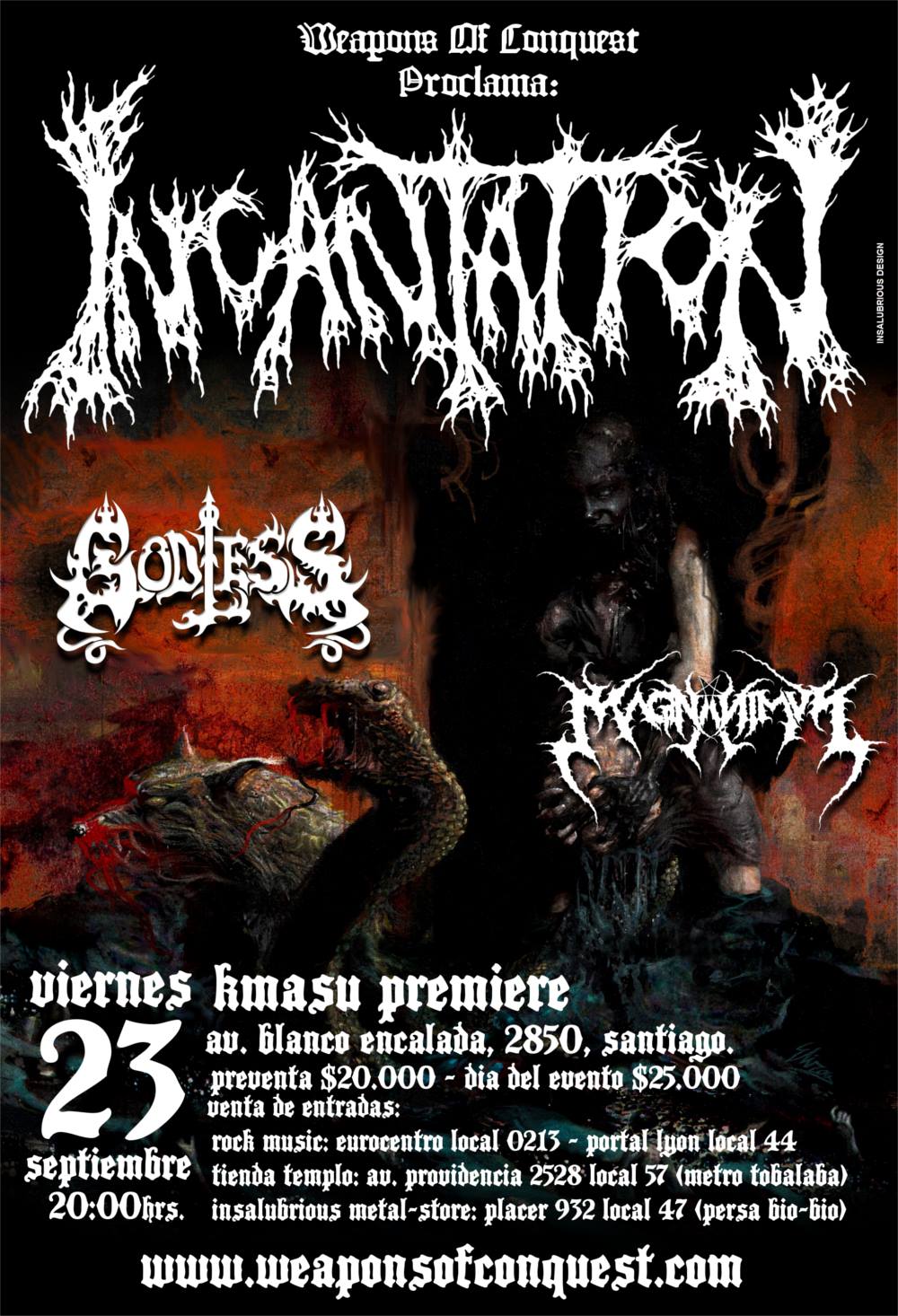 Incantation en Chile