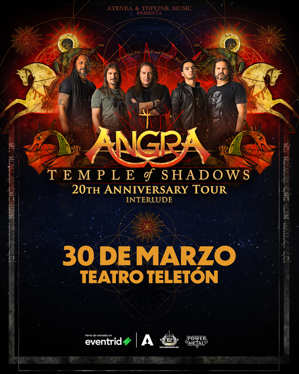 30 de marzo 2025: ANGRA regresa a Chile para celebrar los 20 años de  "Temple Of Shadows" | The Pichangas